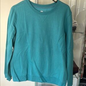 Teal Women's Sweater crew neck sweatshirt size M St Johns Bay SJB active